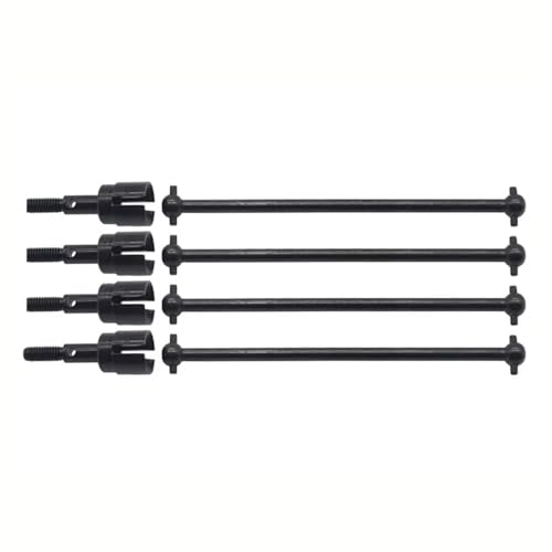 RC Car Drive Shafts Compatible with HSP 94111 94108 94170 08029 02033 1/10 RC Car Parts 4Pcs Steel Dogbone Drive Shaft & Wheel Axle Replacement