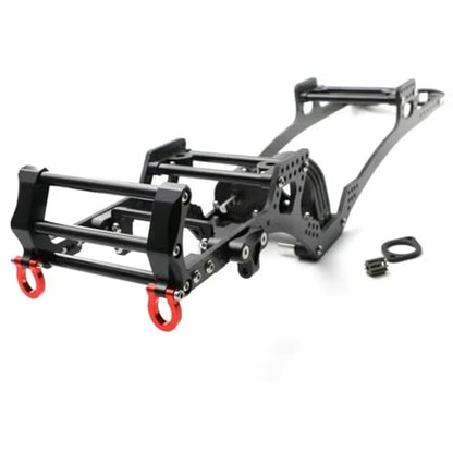 RC Chassis Frame For LCG For Axial For SCX10 1/10 Carbon Fiber For Chassis Kit Frame Rail Skid Plate Gearbox Bumper Set RC Crawler Car Parts