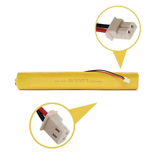 9.6V BBAT0043A Emergency Light Battery, AA*8 1200mAh Batteries Compatible for OSI OSA228 DANTONA CUSTOM-306-U BBAT0044A BAA-96 ELB-B003 Exit Sign Battery Replacement (10 Pack) - color: 10PCS 9.6V 1200mAh battery