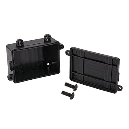 2Pcs ShareGoo RC Receiver Waterproof Box,RC ESC Receiver Dustproof Box Protector Case Compatible with Traxxas TRX-4 SCX10 90027 SCX10 90046 D90 1/10 RC Crawler,Black