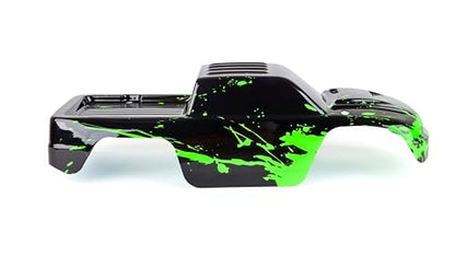 SummitLink Custom Body Compatible for 1/10 Scale RC Car or Truck (Truck not Included) (Muddy Green Over Black) - style: Muddy Green Over Black