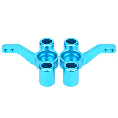 Aluminum Alloy Front Steering Knuckle 122011(02165) CNC Machined Upgrade Parts for HSP 1/10 RC Car 94122 94188 (Blue)