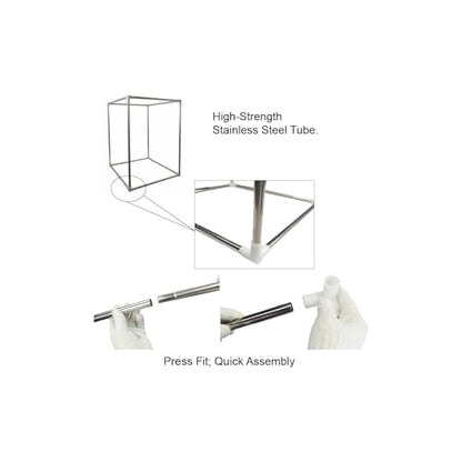 Resin 3D Printer Enclosure with Ventilation Kit Speed Control Vent Tent | Dustproof Cover Compatible with ELEGOO Saturn 4 Ultra Mars 5 Ultra, Ender 3 V3 SE/KE/Ender3 Pro/Ender 3 V2/S1/Neo 3D Printer