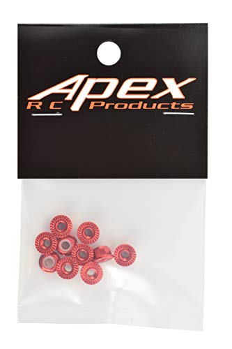 4mm Serrated Aluminum Nylon Wheel Nuts Set - 6 Colors to Choose from