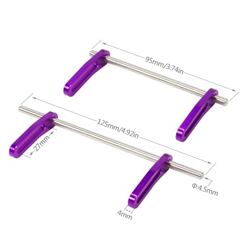 Aluminum Adjustable Front Rear Modular Bumper Mount Set for 1/10 RC Crawler Chassis LCG Rigs Comp Builds TRX4 SCX10 Gspeed Power Wagon Cliffhanger Body (Silver) - color: Silver
