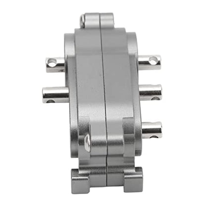 ZAWELYIO 2 Speed Gear Box Transfer Case for Axial SCX10 1/10 Scale Crawlers - 313mm WB CNC Machined with Dual Ratio Output (Ti Color) - color: Ti Color