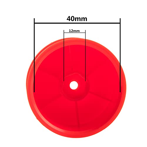 RC 12mm Hex Hub Wheel Rims & Rubber Tires Compatible with HSP Tamiya HPI Kyosho 1/10 On-Road Touring Car WLtoys 1/14 144001 Traxxas 1/16 Slash RC 1/18 A959B Buggy (Red) - color: Red