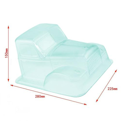 1/10 for Dodge Power Wagon Cab PC Clear Body for RC Crawler Axial SCX10 TRX4 RC 12.3inch 313mm
