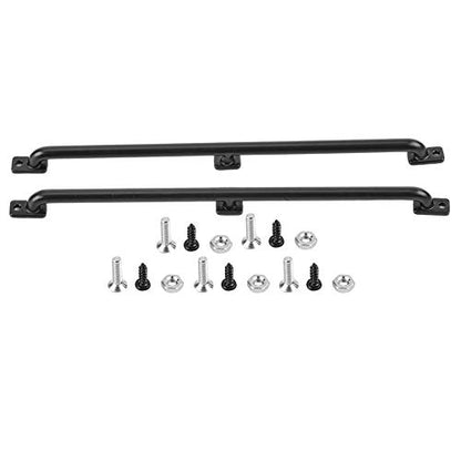 Metal RC Body Handrail Set, Durable, Easy Installation for Crawlers in 1:10 Scale, Black, 2 Pieces (155cm)