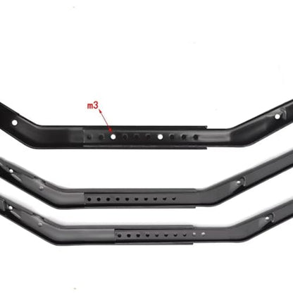 RC Models Components for Axial for Scx10 III for Gladiator for Wrangler 1/10 Wheelbase Adjustable Metal Chassis Frame Rail Set RC Crawler Parts(Red)