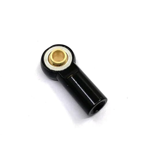 10PCS Metal Link Rod End M3 Ball Joint Head M3 RC Link Tie Rod End Ball Joint Head Holder Support Rod End Tool for 1/10 RC Car Truck Buggy Crawler(Black) - color: Black