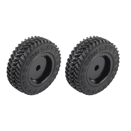 RC Wheels, Durable Rubber Tires with Aluminium Alloy RC Truck Wheels 55mm Diameter for D12 1/10 Scale RC Cars Off-Road Enthusiasts and Hobbyists