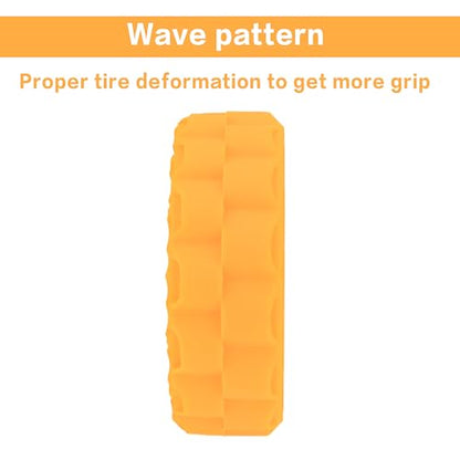 MEUS RACING Soft Silicone Rubber Inserts for 68-72mm 1.3" Tires (Orange) - color: Soft