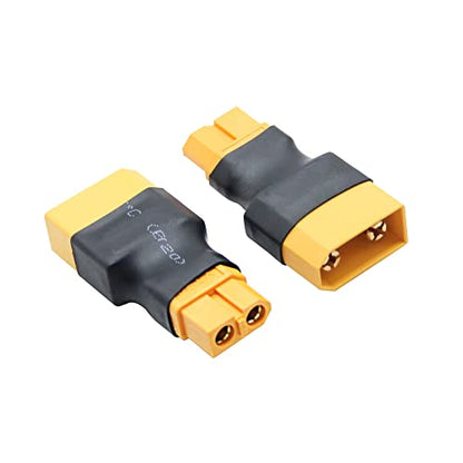 XT60 Female to XT90 Male Connector Converter, Adapter for RC Lipo Battery Charger Charging or XT60/XT90 Plugs Converting (2Pcs) | XT90 Male to XT60 Female RC Battery Conversion Plug, Plug and Play, for RC Lipo Battery ESC/Charger - 2Pcs - style: 2Pcs - XT