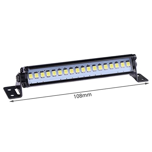 AIMROCK RC Car Light Bar Roof Lamp Kit w/20 LEDs for 1/10 Slash Stampede Rustler TRX-4 Senton Granite SCX10 RC4WD D90 (80mm) - size: 80mm