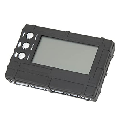 LiebeWH Battery Balancer Battery Voltage Meter Capacity Checker with LCD Display 3 Control Keys Overheat Prevention for LiPo Model Airplane