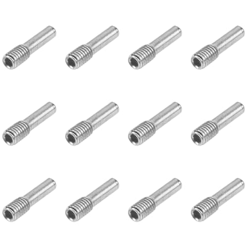 12Pack ShareGoo Hard Steel M3x12MM Driveshafts Screw Pins Compatible with Axial SCX10 90046 Traxxas TRX-4 D90 Tamiya CC01 1/10 RC Crawler Car