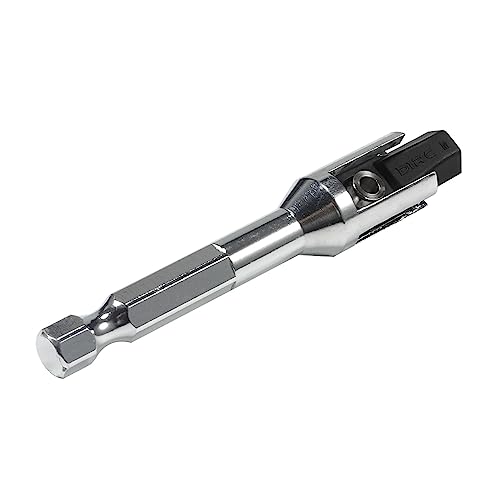 RC Tool kit Quick Assembly Tool Ball Joint Wrench with 1/4'' Hex Shank Fit 5347 Rod Ends for 1/10 RC Crawler Links Building TRX4 SCX10 TF2 VS4-10 RC Tool Set (Rod Ends Assembly Tool Black) (Silver) - color: Silver