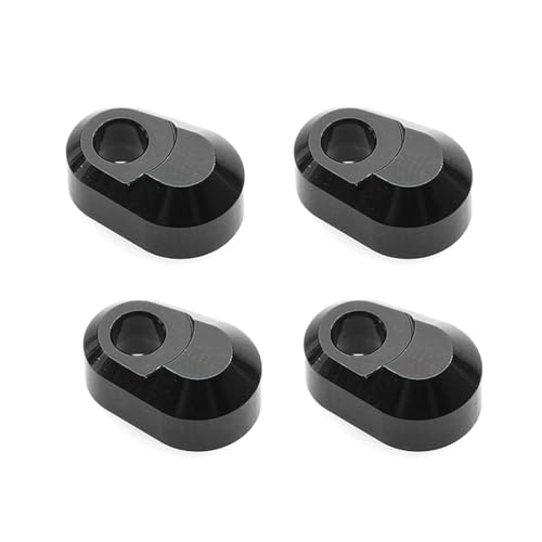 Aluminum Hinge Pin Retainer Toy Accessories Compatible with Traxxas X-Maxx 6S 8S XRT RC Model Car (Black) - color: Black