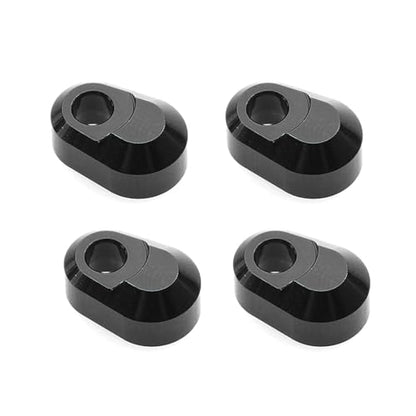 Aluminum Hinge Pin Retainer Toy Accessories Compatible with Traxxas X-Maxx 6S 8S XRT RC Model Car (Black) - color: Black