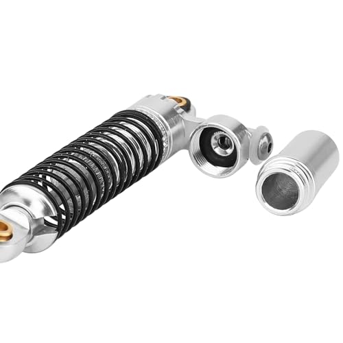 Aluminium 53mm/59mm/66mm/78mm Shocks- Long Threaded Shock Absorber Oil Damper for TRX4M 1/18 RC Crawler Upgrades (silver, 53mm)