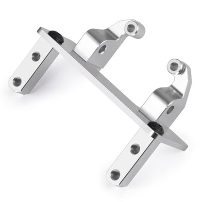 Aluminum Axle Servo Mount Base Stand, Silver | Upgrade Parts, For 1/10 Axial SCX10 II 90046, RC Crawler Car - color: Silver