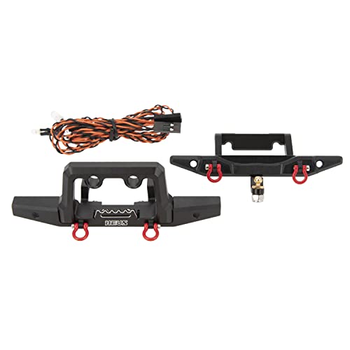 MEUS RACING TRX4M Bumper Front and Rear with LED Lights for TRX4M Defender 1/18 RC Crawler Upgrades Parts
