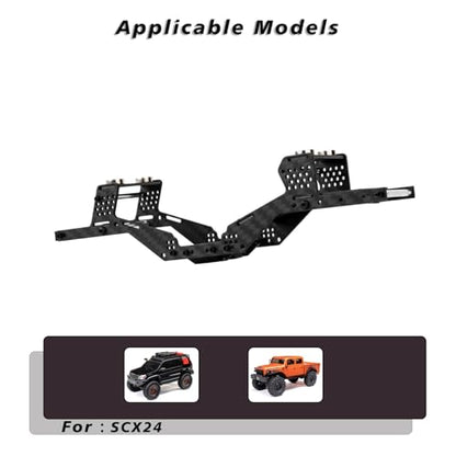 SCX24 LCG Chassis RC Carbon Fibre Frame Body Shell for Axial SCX24 | Frame Body Shell Kit for Axial SCX24 C10 JLU Bronco Base Camp GX470 Upgrade Parts 1/24 RC Crawler