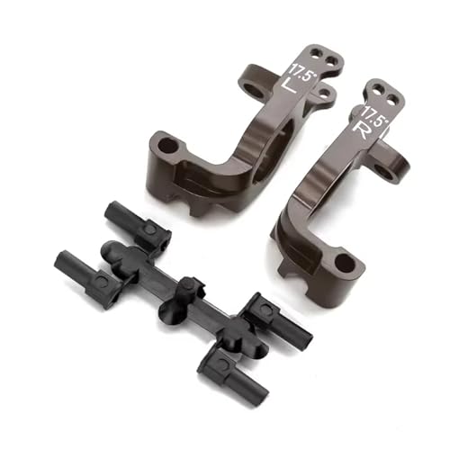 RC Accessory Compatible with Kyosho for MP9 MP10 1/8 RC Car Upgrade Parts Accessories 2pcs Metal 17.5 Degrees C-Hub Carrier Caster Block IFW474