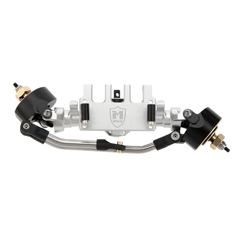 MEUS RACING Mullet Setup SCX24 V2 Axles with 3-Section CVD for Axial 1/24 SCX24 RC Crawler (Silver) - color: Silver