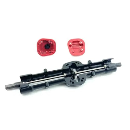 RC Replacement Parts for MN 1/12 D90 D91 99S FJ45 RC Truck Upgrade Metal Front Rear Bridge Axle Set RC Car Refit Upgrade Parts(Black,Set) - color: Black, size: Set