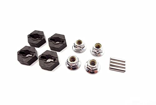 T-Maxx 3.3,E-Maxx,E-Revo(V-1) 14mm Wheel Hexes Pins Nuts Hex Hub for Traxxas 49077-3