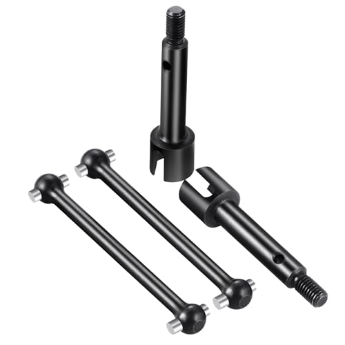 Steel Front Rear Steering CVD Drive Shafts Driveshafts Cups | Upgrades, For Losi 1/18 Mini LMT 4WD 4X4 Brushed Monster, RC Truck