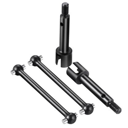 Steel Front Rear Steering CVD Drive Shafts Driveshafts Cups | Upgrades, For Losi 1/18 Mini LMT 4WD 4X4 Brushed Monster, RC Truck