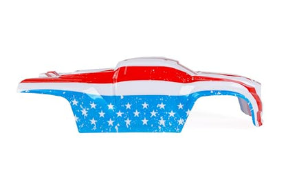 Custom Body Compatible for Sledge 6S 4WD 1/8 Truck Shell Cover (Flag Strip) - color: Flag Strip