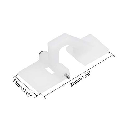uxcell RC Hinges Adjustable Hatch Hinge L27 x W11 mm, for RC Model Airplane Parts 10pcs
