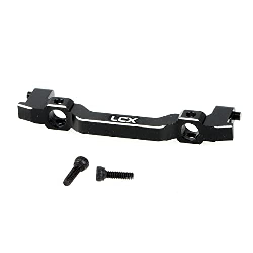 LCX Racing 1/24th RC Crawler Car CNC Machined Aluminum Front Bumper Mount Front Bumper Bracket for Axial SCX24, Upgrades Parts Accessories