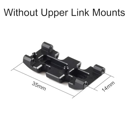 Aluminum NOD-24 Transmission for SCX24 AX24 Custom Build, Silver | Delrin Skid Plate (without Upper Link Mounts), Low CG Motor Mount, 2.68:1 Ratio
