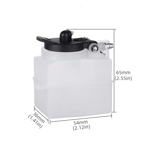 1/10 RC Car Simulation Plastic Fuel Tank 75CC Nitro Fuel Tank Spare Parts Compatible with 1:10 Scale RC On Road Car Buggy Off Road Truck Accessories Spare Parts HSP 94188 94122 94177 94188