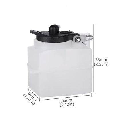 1/10 RC Car Simulation Plastic Fuel Tank 75CC Nitro Fuel Tank Spare Parts Compatible with 1:10 Scale RC On Road Car Buggy Off Road Truck Accessories Spare Parts HSP 94188 94122 94177 94188