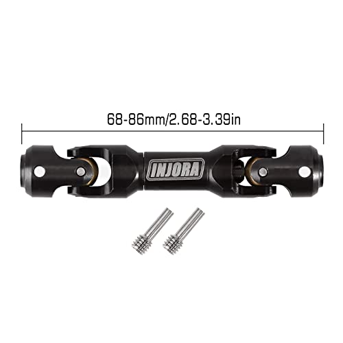 INJORA Steel Heavy-Duty Drive Shaft for SCX10 1/10 RC Car Crawler (68-86mm) - size: 68-86mm