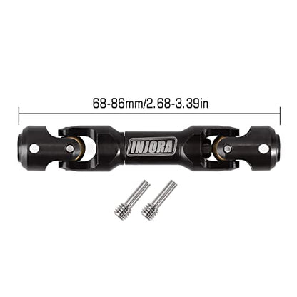 INJORA Steel Heavy-Duty Drive Shaft for SCX10 1/10 RC Car Crawler (68-86mm) - size: 68-86mm