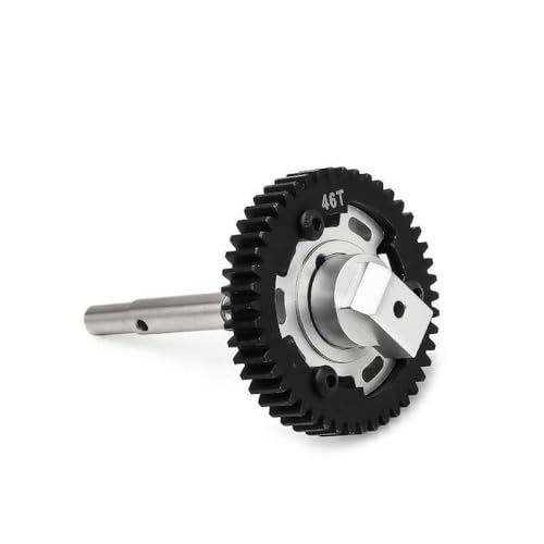 RC Transmission Main Gear and Input Shaft Set with Large Bearing Cush Drive for 1/5 1/6 Scale RC Cars(46T) - color: 46t