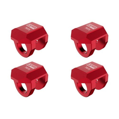 Aluminum 7075 Alloy Front & Rear Shock Cap Protector for Arrma 1:14 Typhon GROM / 1:16 Mojave GROM / 1:18 Granite GROM Small-Scale Monster Truck Upgrades - Red