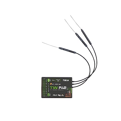FrSky TW R12 Dual 2.4G with PWM SBUS FBUS or S.Port XT30 Plug Receiver