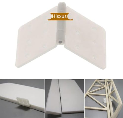 120 Pcs 3Sizes White Pinned Hinge with Removable Split Pins Compatible with RC Airplane Parts DIY Accessories (1, 120PCS)