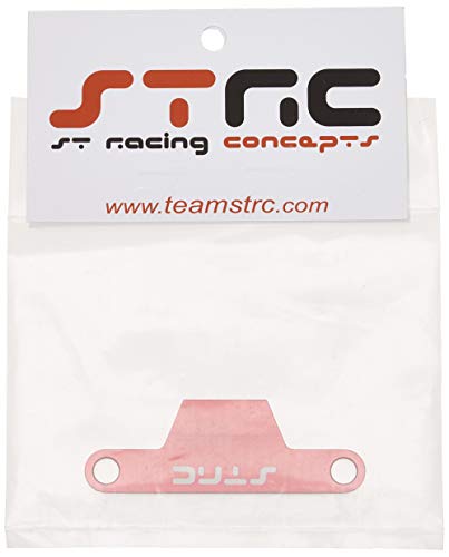 ST3727AR CNC Machined Aluminum HD Battery Hold Down Plate (Rustler/Bandit) Red