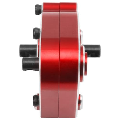Metal Transfer Case Gearbox Transmission Gearbox Compatible with MN128 MN86 MN86K MN86S MN86KS 4WD G500 1/12 RC Crawler Car Upgrade Part (Red) - color: Red