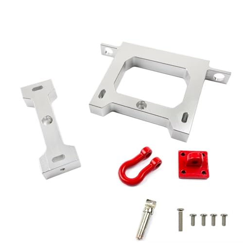 RC Car Upgrade Parts for WPL B14 B24 B16 B36 C14 C24 1/16 rc Car Truck Parts 1 Set Metal Beam with Rear Bumper with Tow Hook