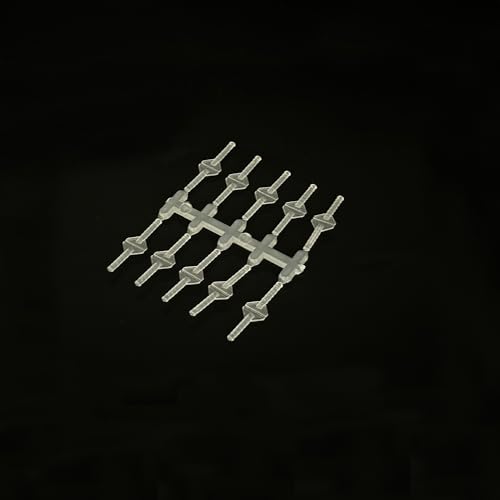 10PCS RC Airplane Plastic Needle Hinge Pin Hinge for RC Plane Helicopter Aircraft DIY Model Plane Fix Wing Parts Foam Model Plane Replacement (2x24mm) - style: 2x24mm